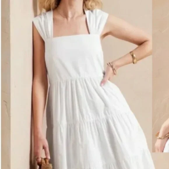 Banana Republic - White Dress - Picture 1 of 4